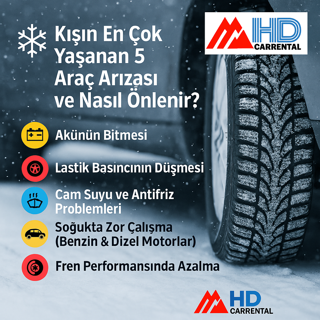 Kışın En Çok Yaşanan 5 Araç Arızası ve Nasıl Önlenir?