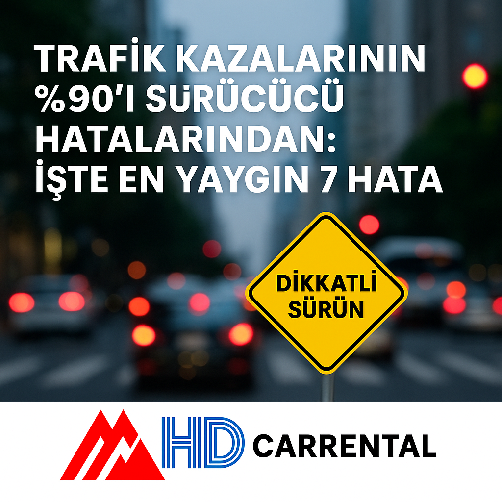 Trafik Kazalarının %90’ı Sürücü Hatalarından: İşte En Yaygın 7 Hata