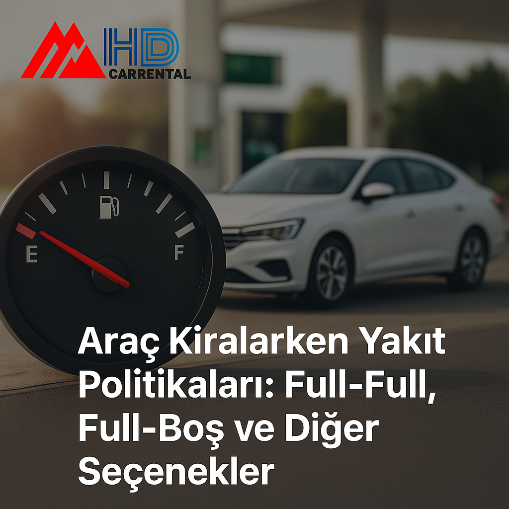 Araç Kiralarken Yakıt Politikaları: Full-Full, Full-Boş ve Diğer Seçenekler