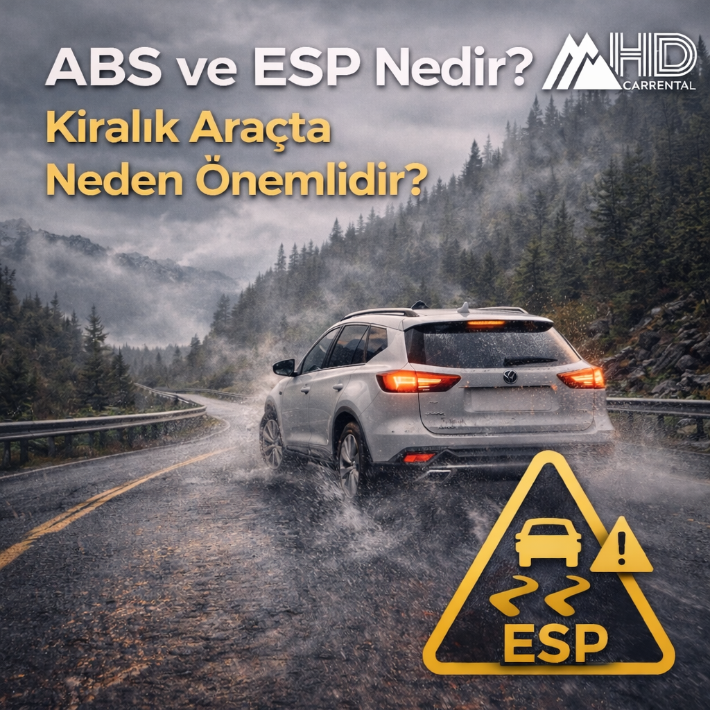 ABS ve ESP Nedir? Kiralık Araçta Neden Önemlidir?