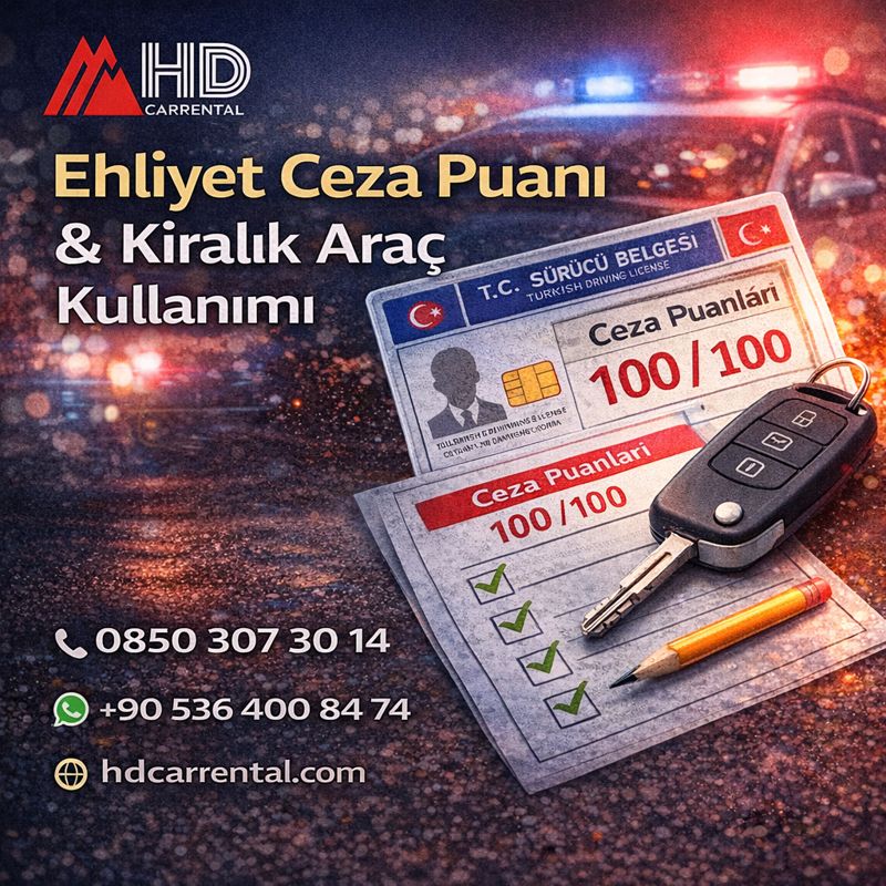 Ehliyet Ceza Puanı Kiralık Araç Kullanımını Etkiler mi?