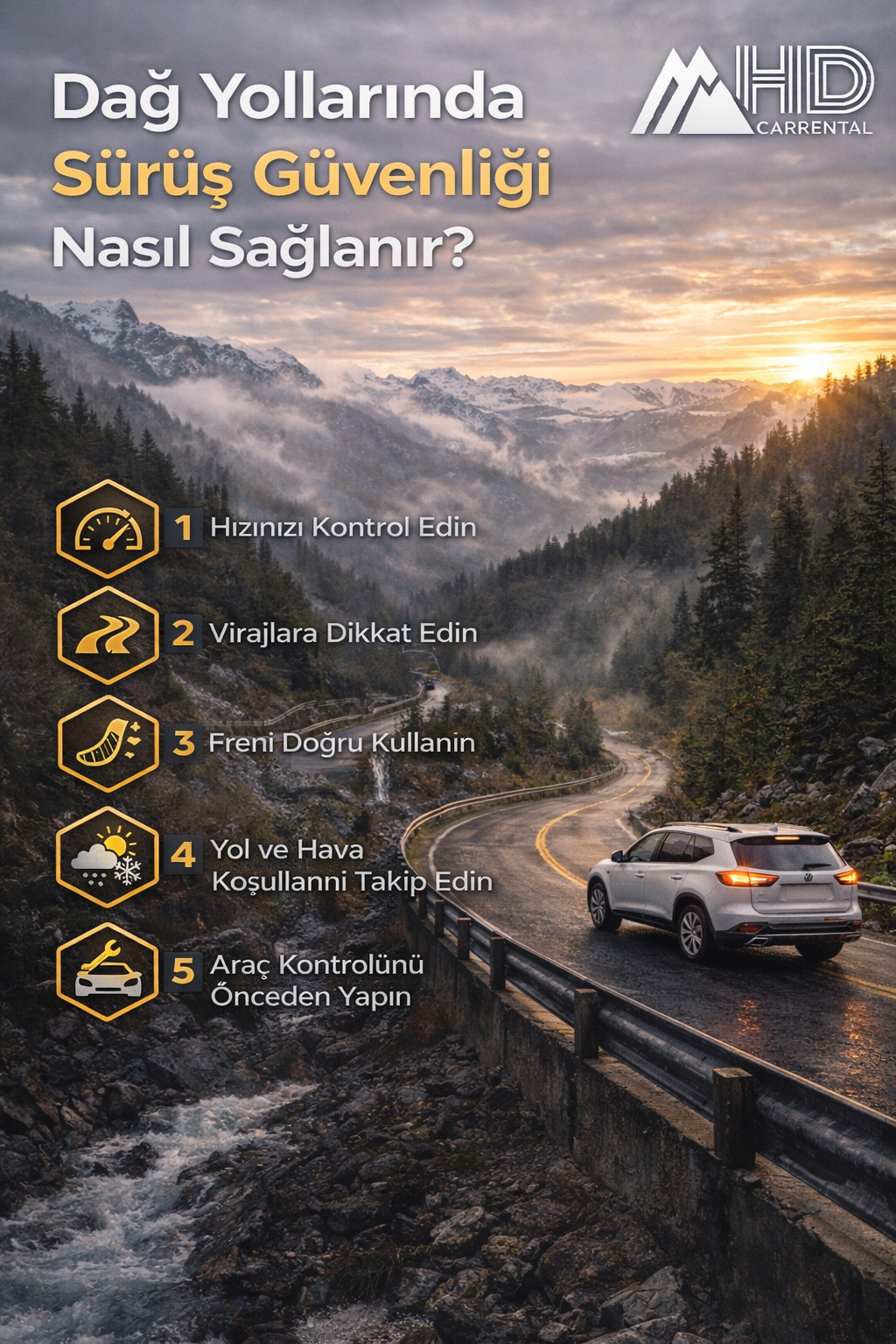 Dağ Yollarında Sürüş Güvenliği Nasıl Sağlanır?